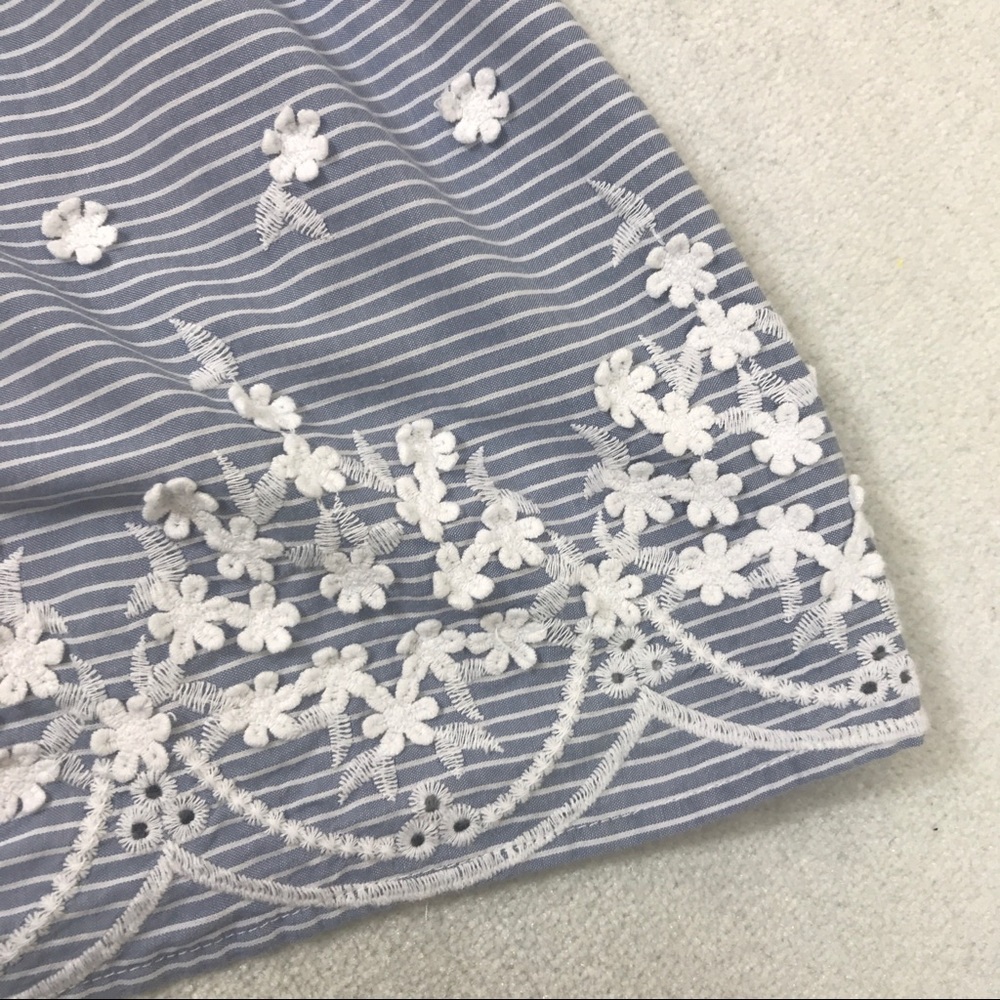 a new day cold shoulder top 2X eyelet lace stripes - Picture 6 of 7